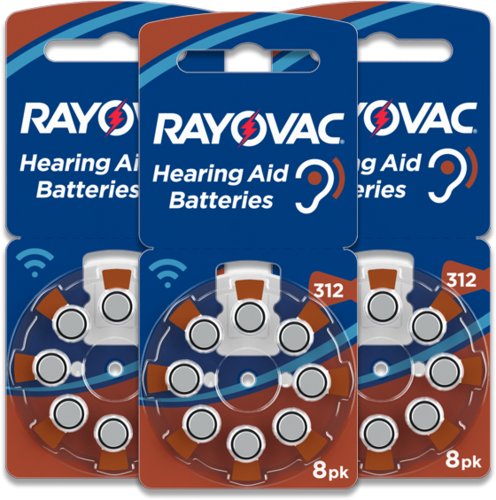 RAYOVAC Hearing Aid Typ 312 BL6 1,45V